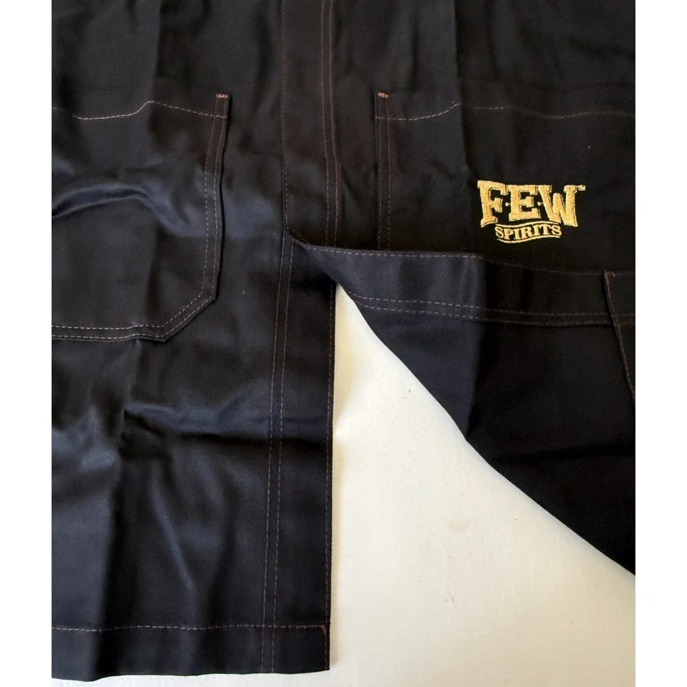 NEW Under NY Sky Apron No-Tie Black Denim Split Leg Few Spirits